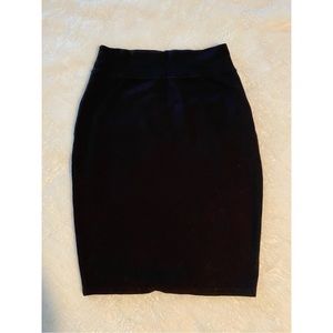 Black pencil skirt